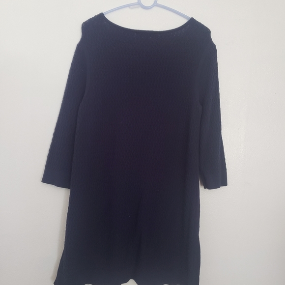 EUC Daisy Fuentes Navy Blue Tunic Sweater Dress XL Knit - Picture 4 of 6
